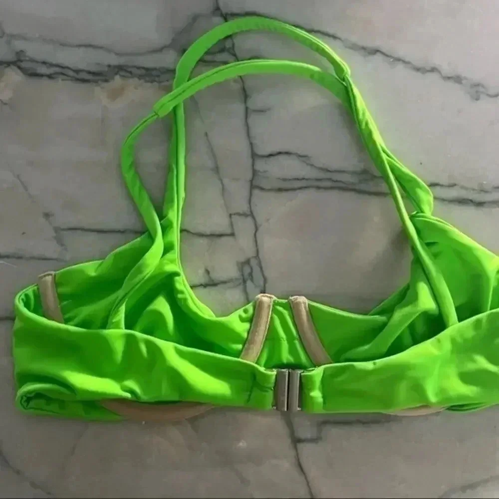 ISA BOULDER SWIM GREEN TOP NWOT B57